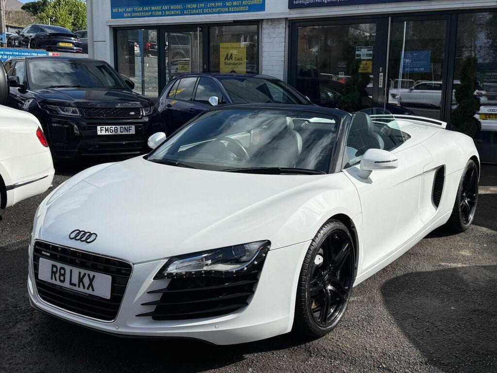 Audi R8 Convertible 4.2 Fsi V8 Spyder Quattro Euro 5 White #2