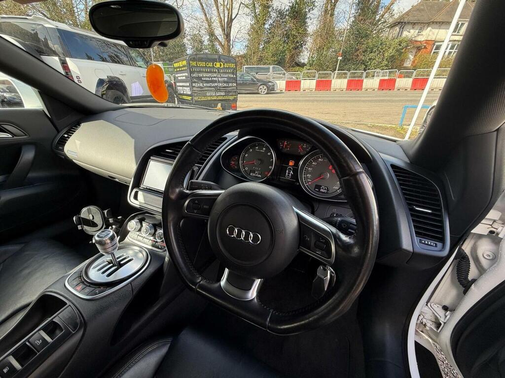 Audi R8 Convertible 4.2 Fsi V8 Spyder Quattro Euro 5 White #6