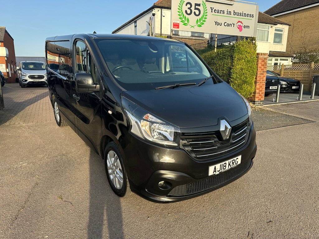 Renault Trafic 1.6 Dci Energy 27 Sport Nav Panel Van M AJ18KRG Black #2