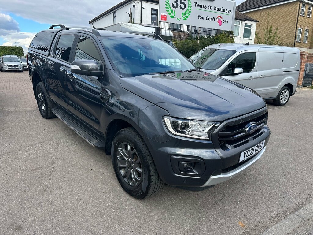 Ford Ranger 2.0 Ecoblue Wildtrak Pickup Double Cab YO21OKU Grey #2