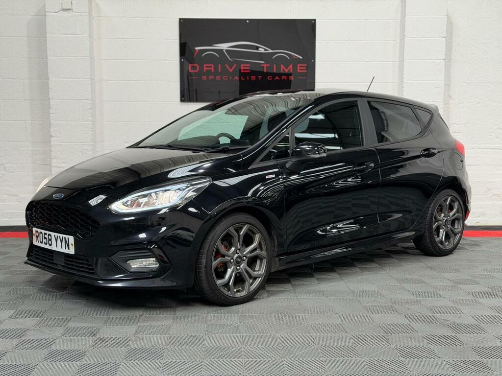 Ford Fiesta 1.0T Ecoboost St-line Euro 6 Ss RO58YYN Black #3