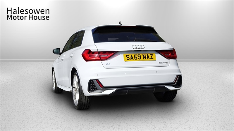 Audi A1 1.0 Tfsi 30 S Line Sportback Eur SA59NAZ White #4