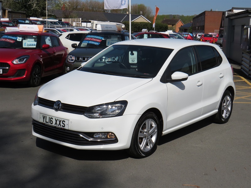 Volkswagen Polo 1.2 Tsi Bluemotion Tech Match Hatchback YL16XXS White #3