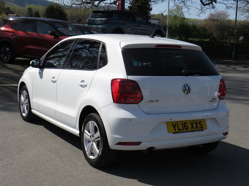 Volkswagen Polo 1.2 Tsi Bluemotion Tech Match Hatchback YL16XXS White #2