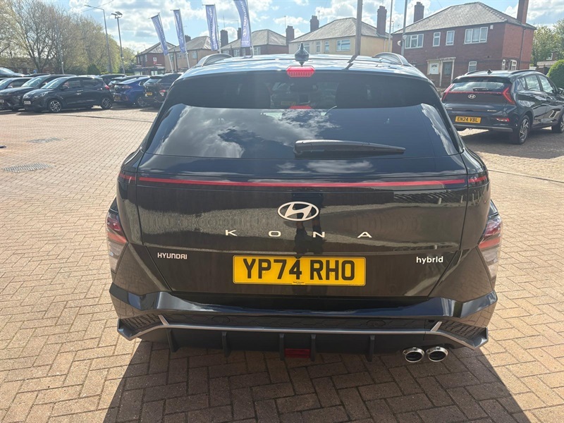 Hyundai Kona 1.6 H-gdi N Line S Suv Hybrid Dct Euro YP74RHO Black #4