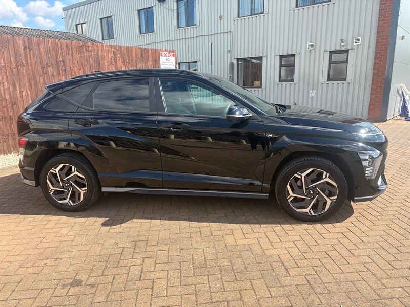 Hyundai Kona 1.6 H-gdi N Line S Suv Hybrid Dct Euro YP74RHO Black #2