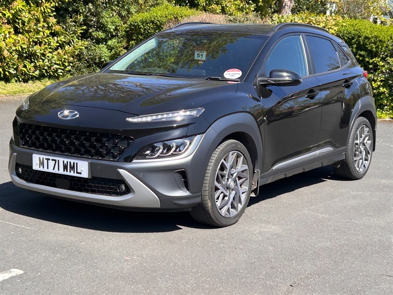 Hyundai Kona 1.6 H-gdi Ultimate Suv Hybrid Dct Euro MT71WML Black #3