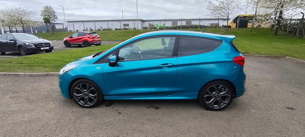 Ford Fiesta 1.0L St-line T Hatchback Euro 6 SH67XBO Blue #2