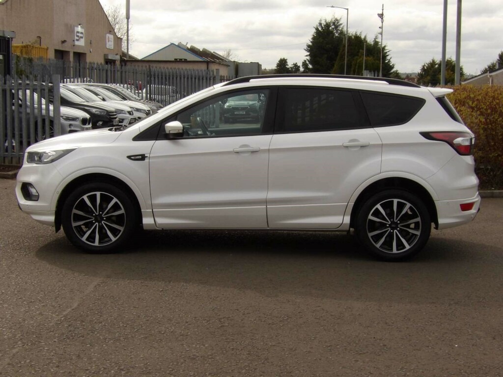 Ford Kuga St-line Tdci SB68YOX White #4