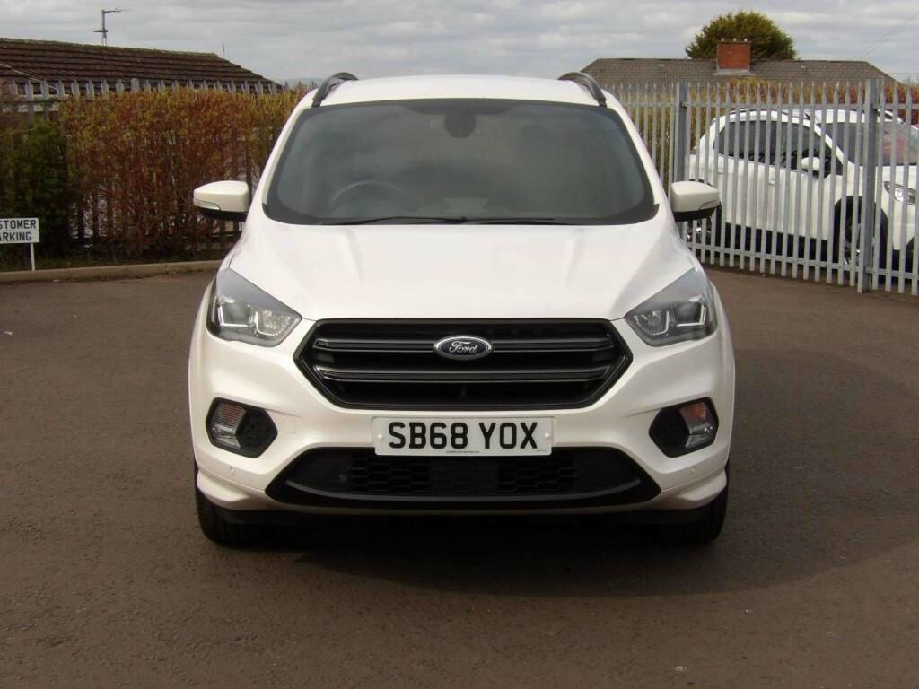 Ford Kuga St-line Tdci SB68YOX White #2