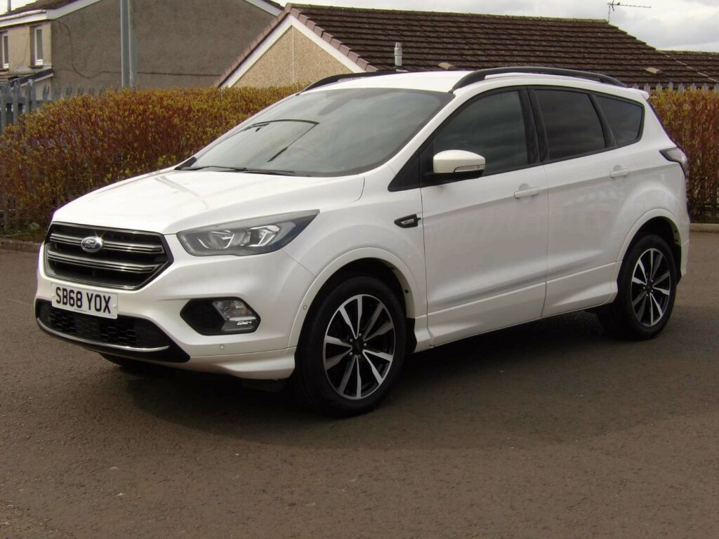 Ford Kuga St-line Tdci SB68YOX White #3