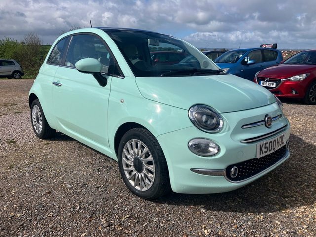 Fiat 500 1.2 Lounge Hatchback Euro 6 S S Green