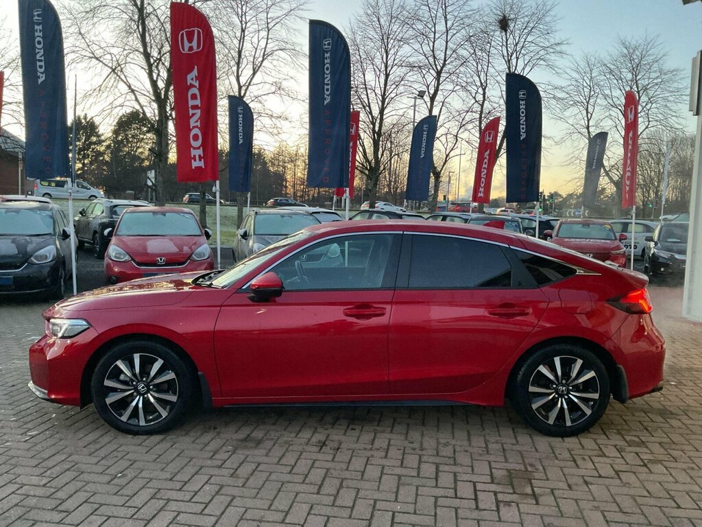 Honda Civic 2.0 H I-mmd Elegance Ecvt Euro 6 Ss SP75LCX Red #5