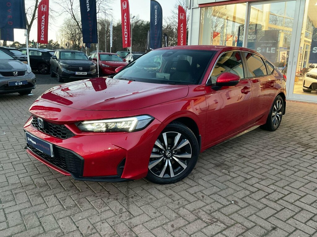 Honda Civic 2.0 H I-mmd Elegance Ecvt Euro 6 Ss SP75LCX Red #4