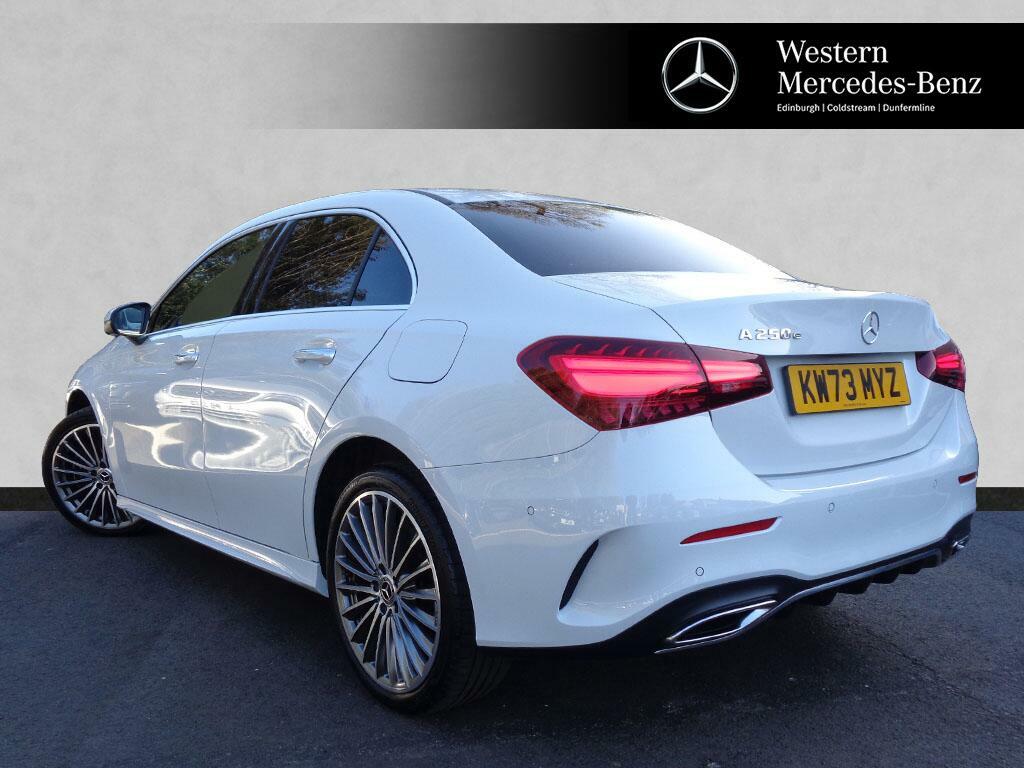 Mercedes-Benz A Class A 250 E Amg Line Premium Plus KW73MYZ White #2
