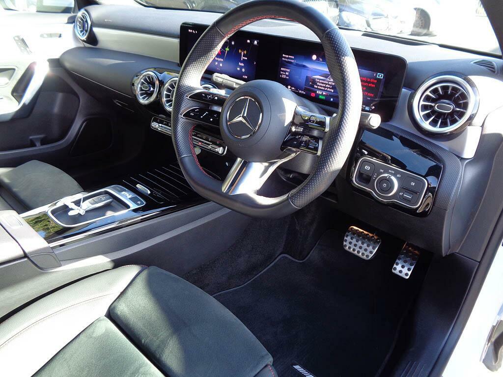 Mercedes-Benz A Class A 250 E Amg Line Premium Plus KW73MYZ White #3