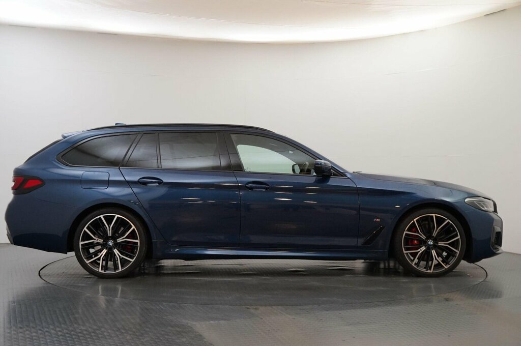 BMW 5 Series 520D M Sport Touring SN73AJP Blue #6