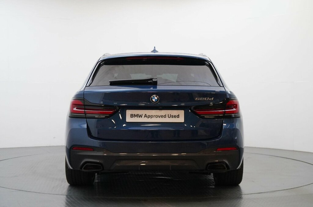 BMW 5 Series 520D M Sport Touring SN73AJP Blue #5