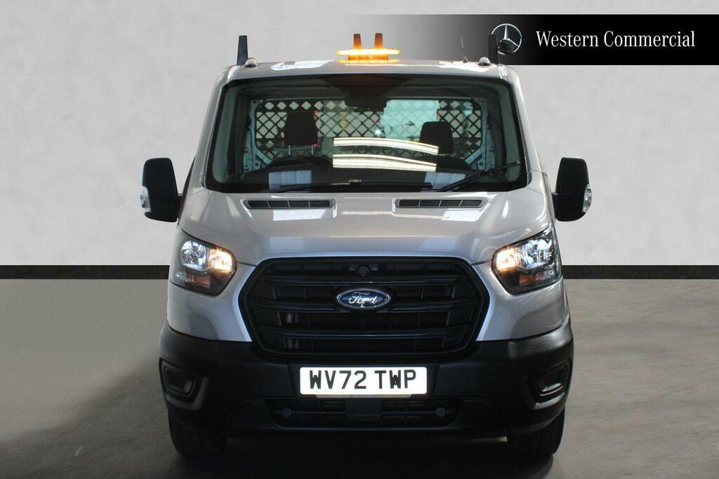 Ford Transit Custom 2.0 350 Ecoblue Leader Premium Dropside WV72TWP Silver #2