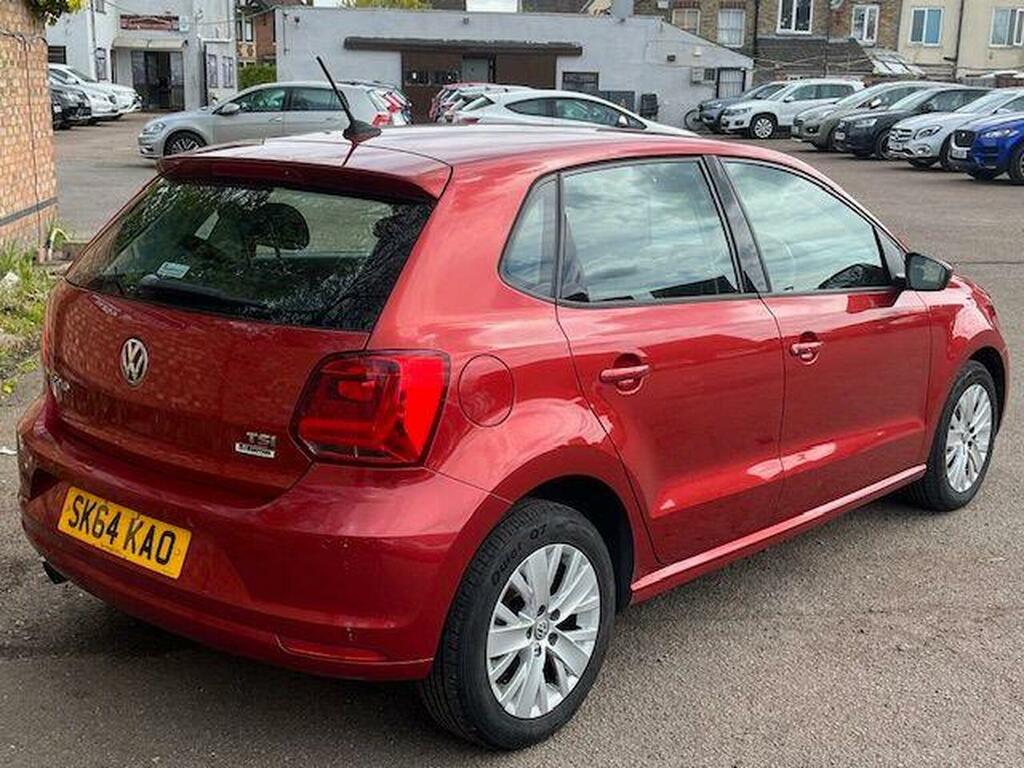 Volkswagen Polo Hatchback 1.2 Tsi Bluemotion Tech Se Euro 6 Ss SK64KAO Red #5