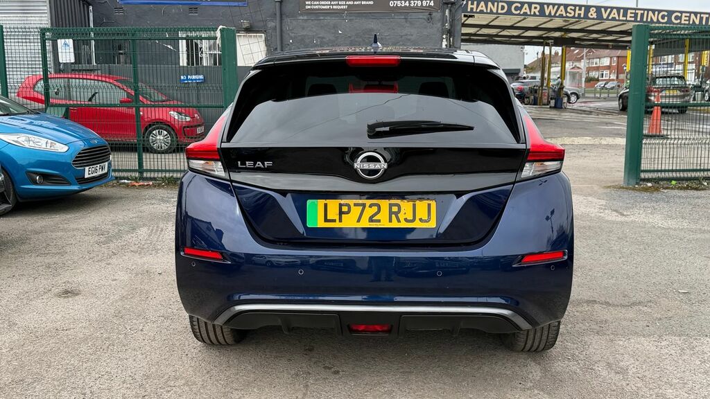 Nissan Leaf 39Kwh N-connecta Hatchback 150 LP72RJJ Blue #4