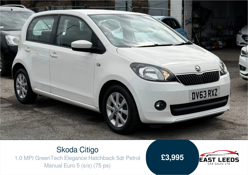 Skoda Citigo 1.0 Mpi Greentech Elegance Hatchback Ma White