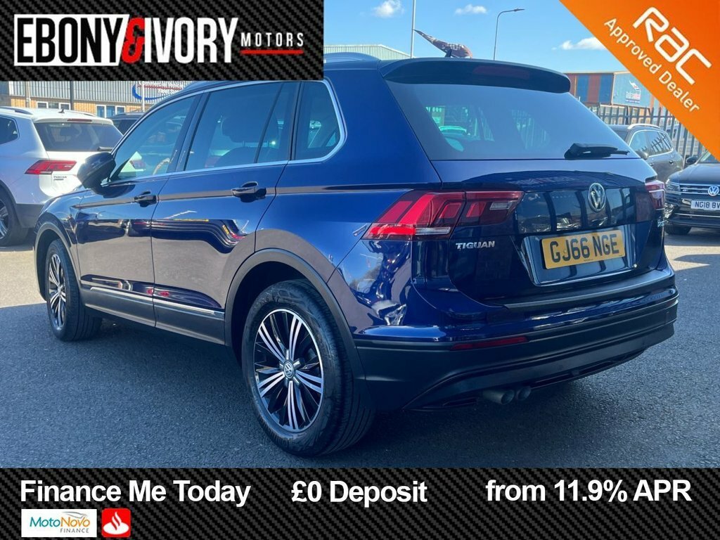 Volkswagen Tiguan 2L Se Navigation GJ66NGE Blue #3
