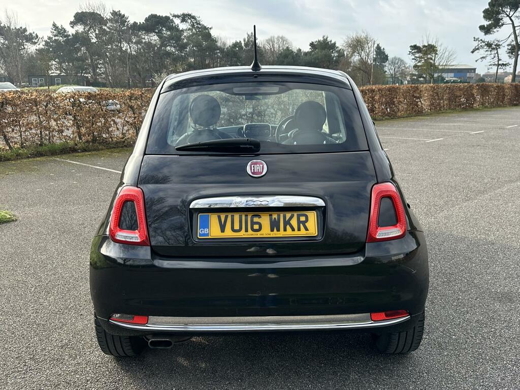 Fiat 500 1.2 Lounge Hatchback Euro 6 S S VU16WKR Black #6
