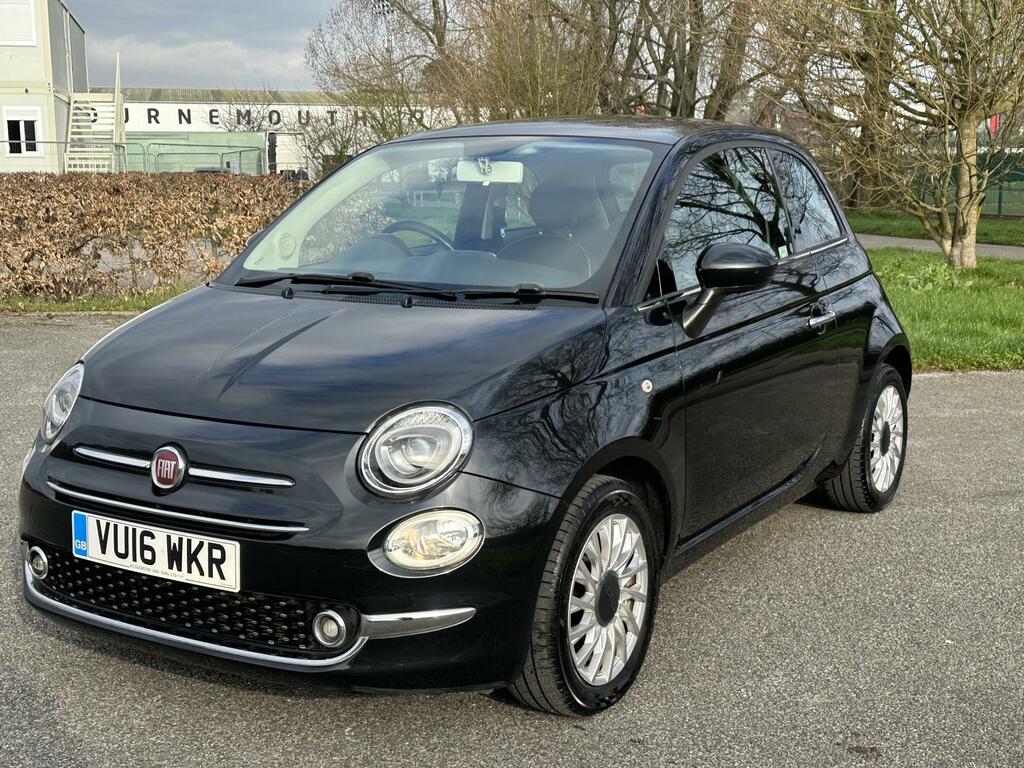 Fiat 500 1.2 Lounge Hatchback Euro 6 S S VU16WKR Black #3