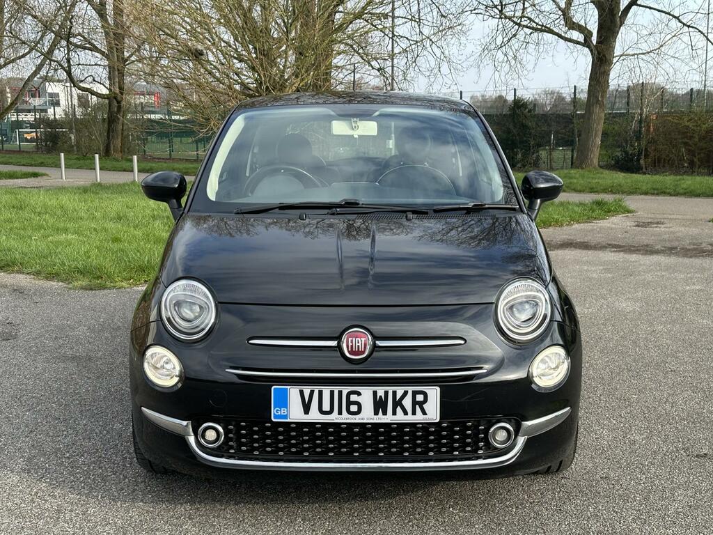 Fiat 500 1.2 Lounge Hatchback Euro 6 S S VU16WKR Black #2