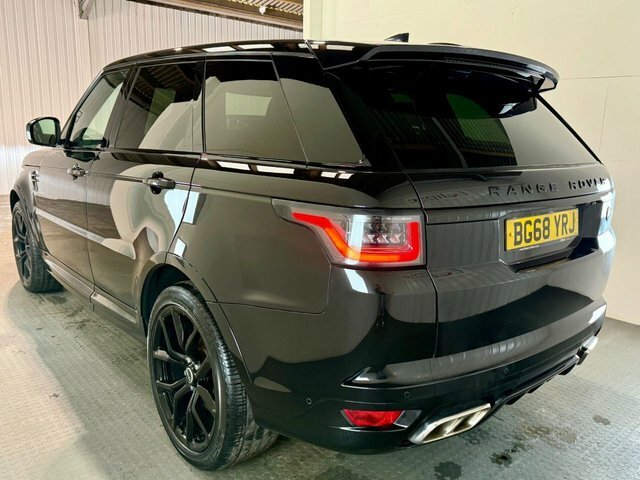 Land Rover Range Rover Sport 2018 5.0 P575 V8 Svr Suv 4Wd Euro BG68YRJ Black #4