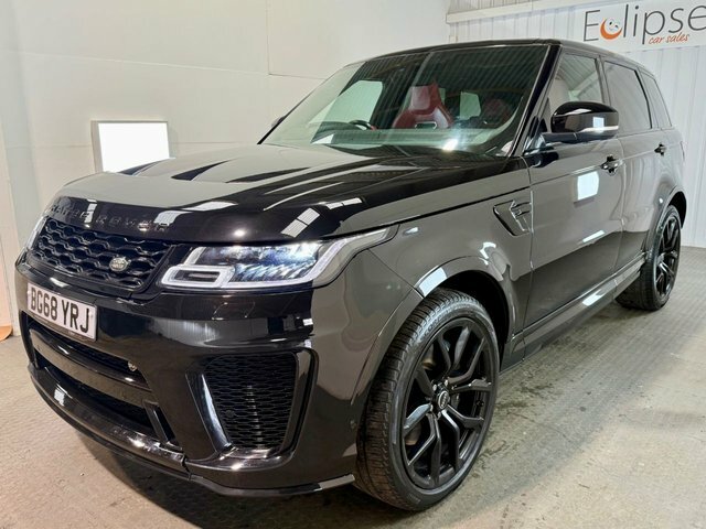 Land Rover Range Rover Sport 2018 5.0 P575 V8 Svr Suv 4Wd Euro BG68YRJ Black #3