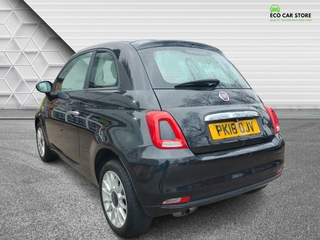 Fiat 500 1.2 Eco Pop Star Hatchback Euro PK18OJV Black #5