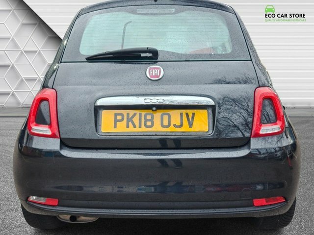 Fiat 500 1.2 Eco Pop Star Hatchback Euro PK18OJV Black #4