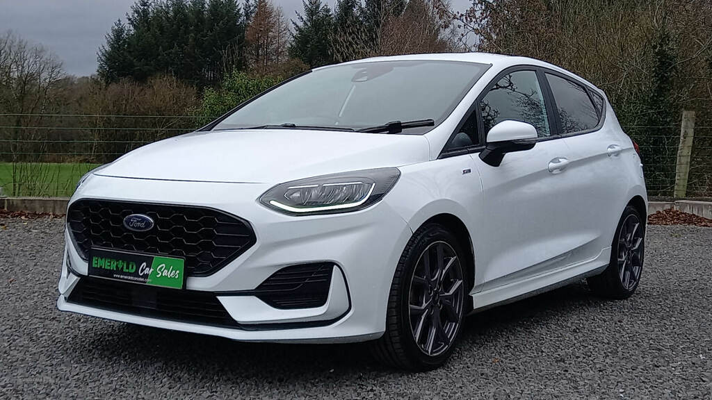 Ford Fiesta 1.0 Ecoboost Hybrid Mhev 125 St-line Edition CVZ5637 White #3