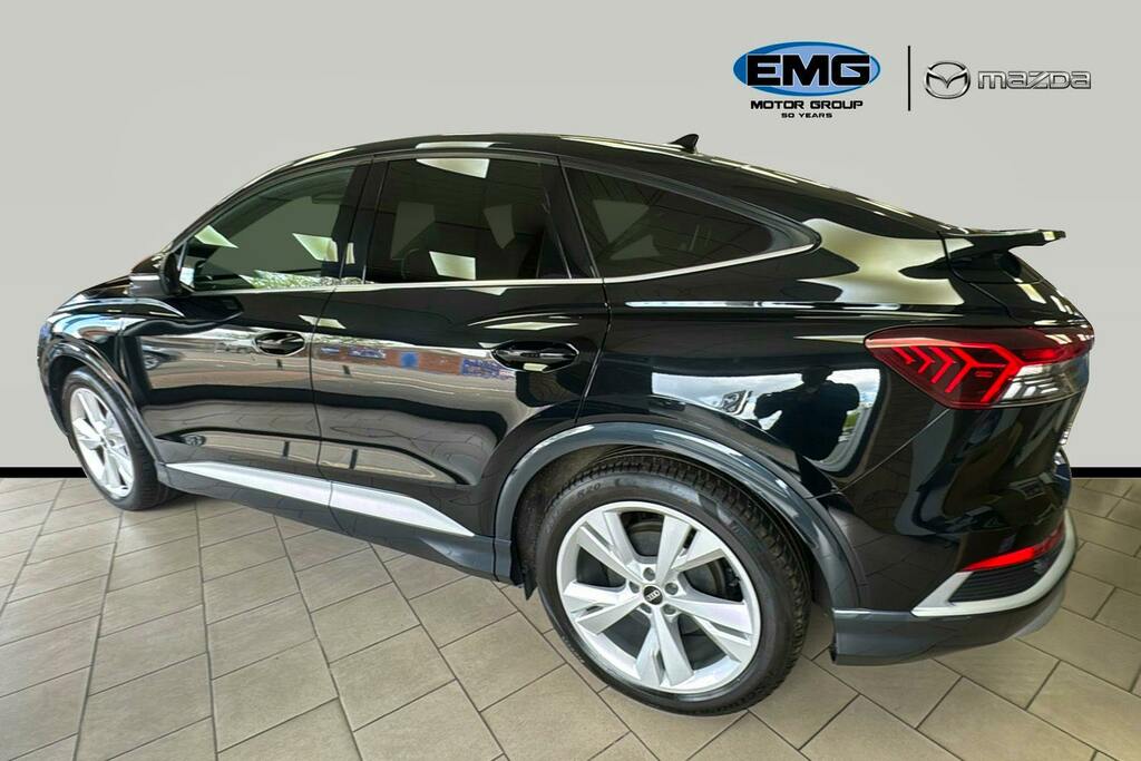 Audi Q4 E Tron 40 S Line Sportback 82Kwh NJ23GLK Black #3