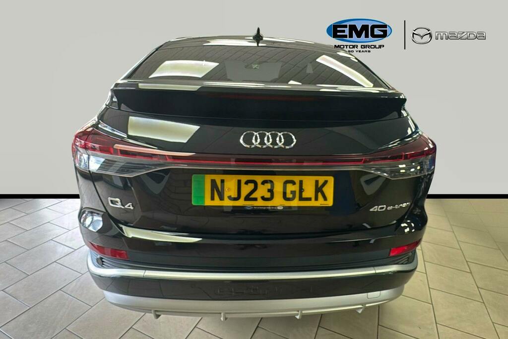 Audi Q4 E Tron 40 S Line Sportback 82Kwh NJ23GLK Black #4