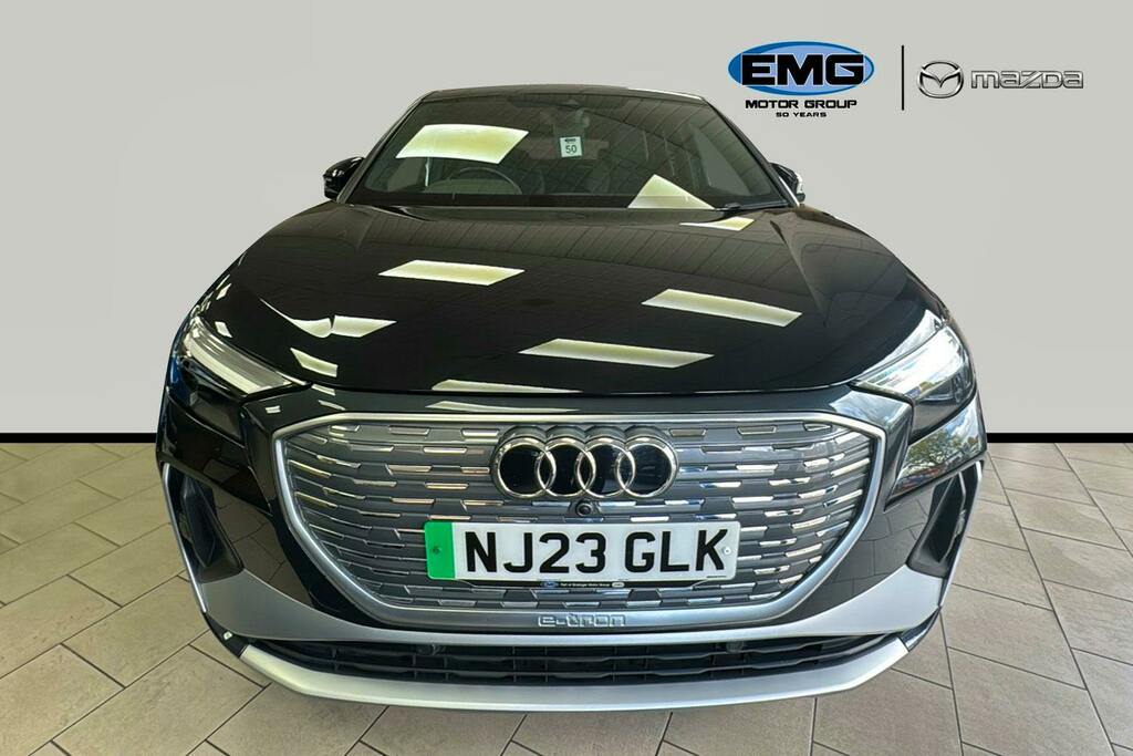 Audi Q4 E Tron 40 S Line Sportback 82Kwh NJ23GLK Black #2