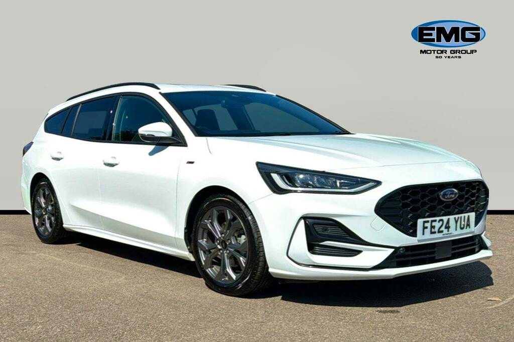 Ford Focus 1.0T Ecoboost Mhev St Line Estate Hybri White