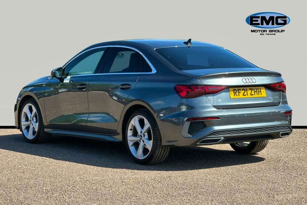 Audi A3 1.0 Tfsi 30 S Line Saloon S Tronic S RF21ZHH Grey #4