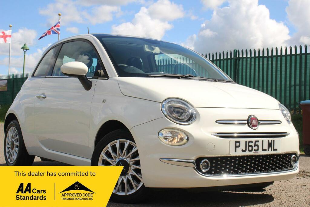 Fiat 500 1.2 Lounge Euro 6 Ss White
