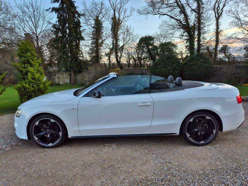 Audi A5 2.0 Tdi S Line Special Edition Plus Convertible BV15NHH White #2