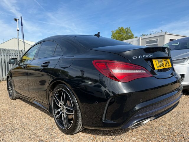 Mercedes-Benz CLA Class Cla200d Amg Line Coupe LO18ZPN Black #3