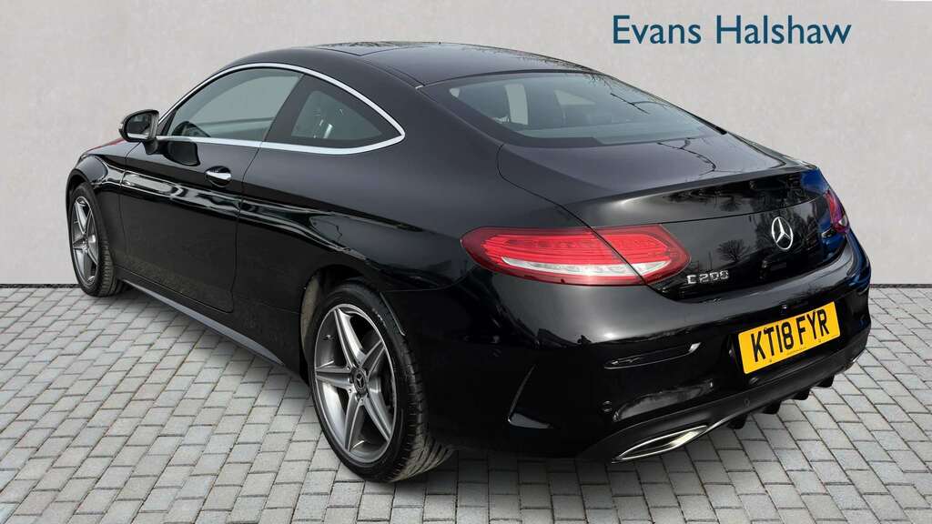 Mercedes-Benz C Class C200 Amg Line Premium 9G-tronic 2018 KT18FYR Black #2