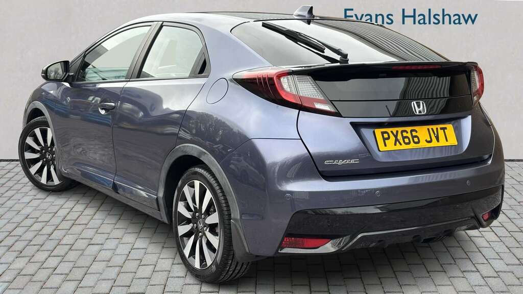 Honda Civic 1.8 I-vtec Se Plus Nav 2016 Blue #3
