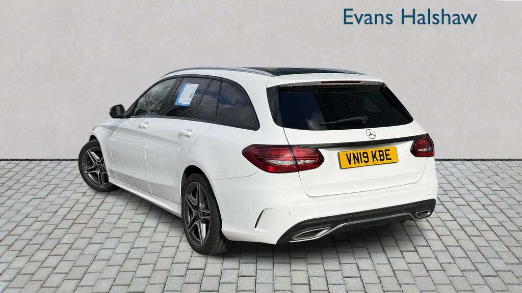 Mercedes-Benz C Class C220d Amg Line Premium 9G-tronic 2019 VN19KBE White #2