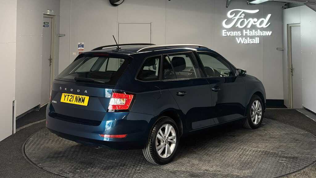 Skoda Fabia 1.0 Tsi Se Dsg 2021 Blue #5