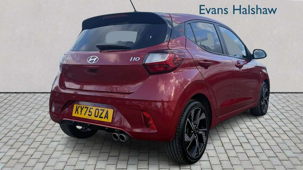 Hyundai I10 1.0T 90 N Line Nav 2025 KY75OZA Red #3