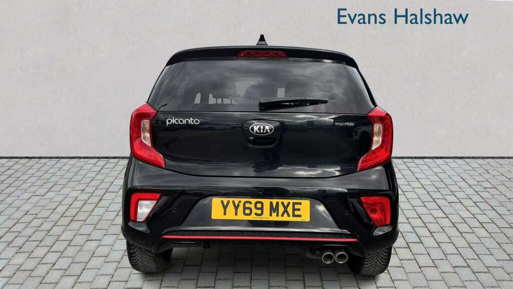 Kia Picanto 1.0T Gdi Gt-line 2019 YY69MXE Black #4