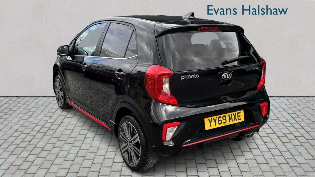 Kia Picanto 1.0T Gdi Gt-line 2019 YY69MXE Black #5